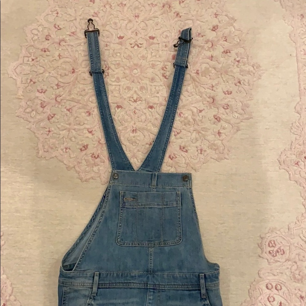 GAP Light Blue Denim Short Overalls - Picture 5 of 5